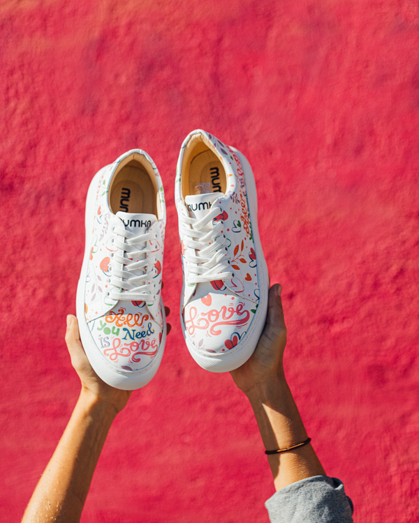 Zapatillas All you need is Love Zapatillas Plataforma Estampadas Veganas Mumka Mumka Shoes