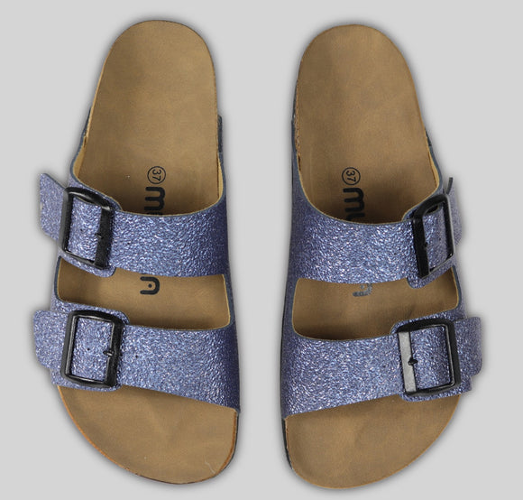 mumka-Calzado-mujer-Sandalias Correa Brillo Azul