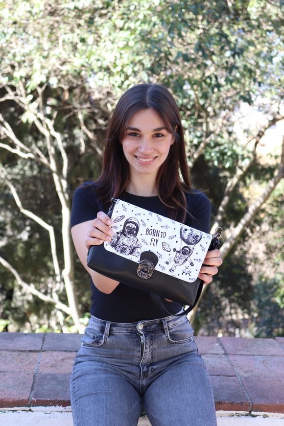 mumka-Bolso-mujer-Bolso Bandolera Cachorro Astronauta