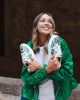 mumka-Calzado-mujer-Zapatillas Flores en Verde