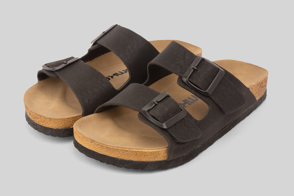 mumka-Calzado-mujer-Sandalias Correa Negro Textura