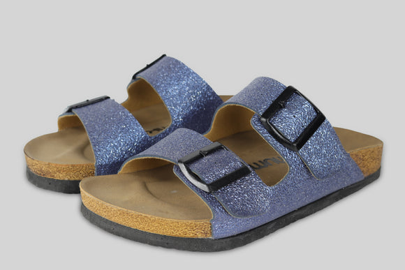 mumka-Calzado-mujer-Sandalias Correa Brillo Azul