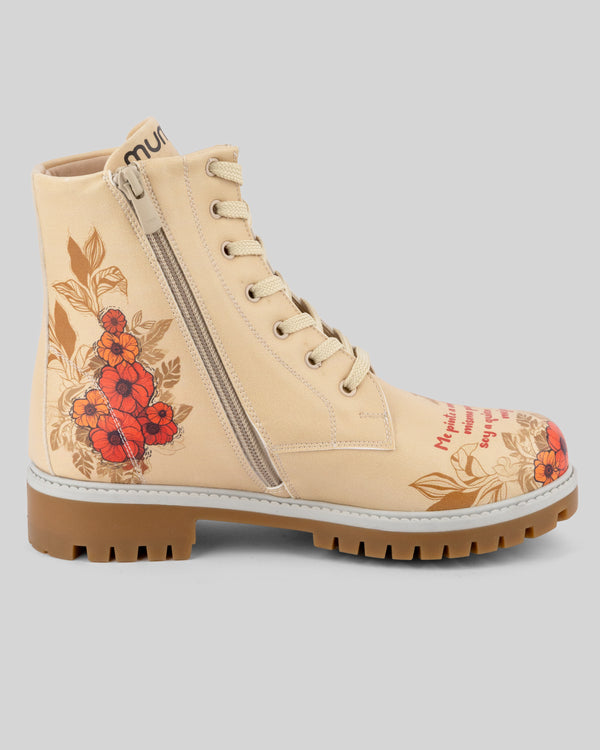 mumka-Calzado-mujer-Botas de Frida Kahlo A Quien Mejor Conozco