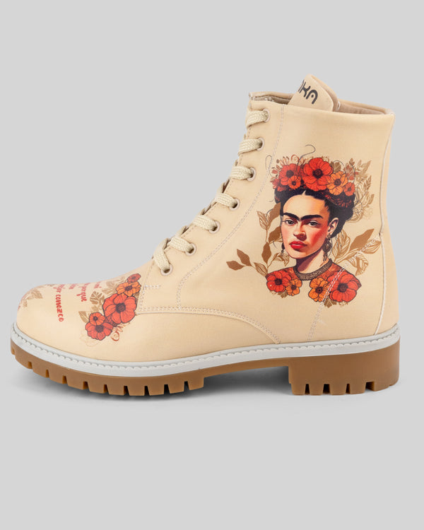 mumka-Calzado-mujer-Botas de Frida Kahlo A Quien Mejor Conozco