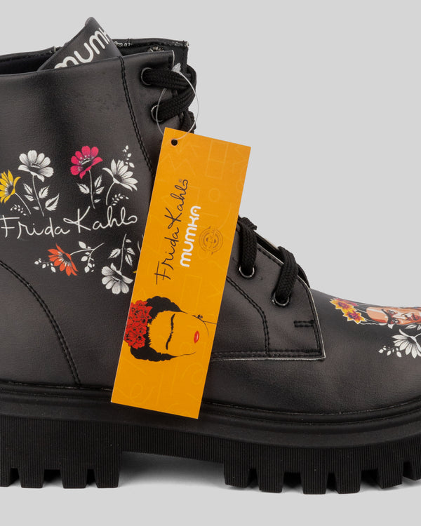mumka-Calzado-mujer-Botas de Frida Kahlo Black
