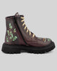 mumka-Calzado-mujer-Botas de Frida Kahlo Granate